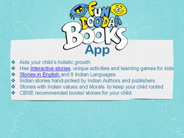 Why fundoodaa books app is best for kids