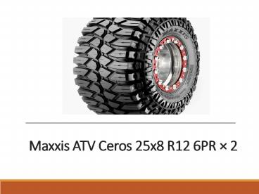Maxxis ATV Ceros 25x8 R12 6PR × 2