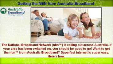 Australia Broadband_Authorised Service Provider