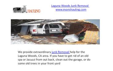 Laguna Woods Junk Removal