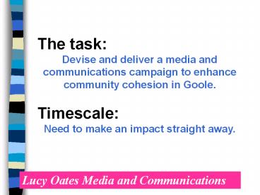 Lucy Oates Media and Communications