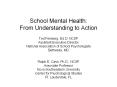 School Mental Health:  From Understanding to Action PowerPoint PPT Presentation