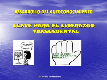 DESARROLLO DEL AUTOCONOCIMIENTO