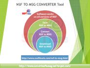 NSF to MSG Converter Tool