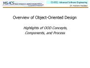 Overview of Object-Oriented Design