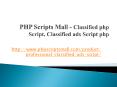 Classified php Script - PHP Scripts Mall - Classified Ads script php PowerPoint PPT Presentation