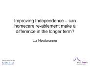 Improving Independence 