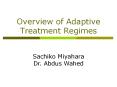 Overview of Adaptive Treatment Regimes PowerPoint PPT Presentation