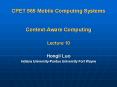 CPET 565 Mobile Computing Systems PowerPoint PPT Presentation
