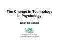 The Change in Technology in Psychology PowerPoint PPT Presentation
