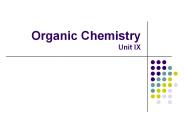 Organic Chemistry Unit IX