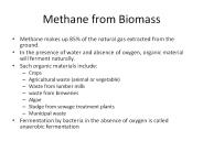 Methane from Biomass