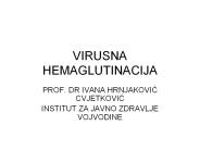 VIRUSNA HEMAGLUTINACIJA