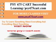 PSY 475 CART Successful Learning/psy475cart.com