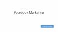 Facebook Marketing Tips (1) PowerPoint PPT Presentation