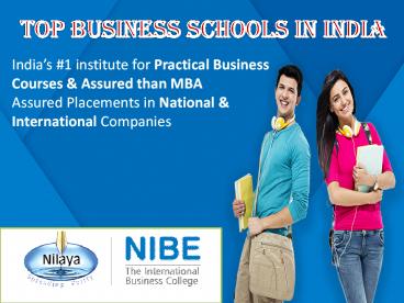Top business schools in India-NIBE International
