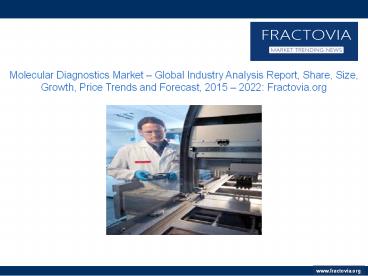 Molecular Diagnostics Market revenue to reach $10bn by 2023