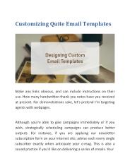 Customizing Quite Email Templates