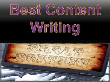 Best content writing