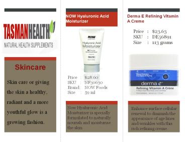 tasmanhealth.co.nz | Skin care