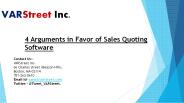 4 Arguments in Favor of Sales Quoting Software