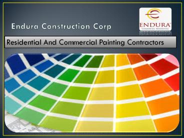 commercial and Residential Painting Contractors