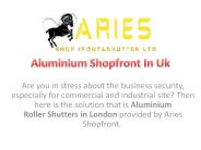 Aluminium Shopfront In Uk