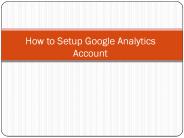 Google Analytics Setup