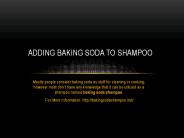 adding baking soda to shampoo