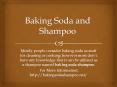 Baking Soda and Shampoo PowerPoint PPT Presentation