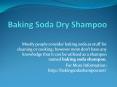Baking Soda Dry Shampoo PowerPoint PPT Presentation