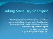 Baking Soda Dry Shampoo