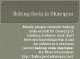 Baking Soda in Shampoo PowerPoint PPT Presentation
