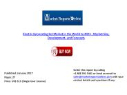 2021 Electric Generating Set Market Forecast