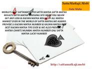 The King of SattaMatka: Satta Matkaji