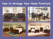 How to Arrange Your Home Furniture