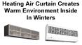 Heating Air Curtain Creates Warm Environment Inside In Winters PowerPoint PPT Presentation
