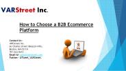 How to Choose a B2B Ecommerce Platform