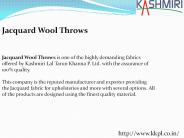 Jacquard Wool Throws