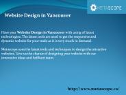 Website Design in Vancouver