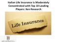 Italian Life Insurance is Moderately Concentrated with Top 10 Leading Players: Ken Research PowerPoint PPT Presentation