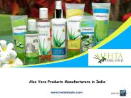 Aloe Vera Products Manufacturers
