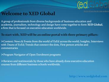 Executive Education Programs