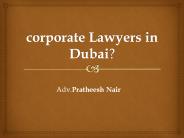 Corporate lawyers in Dubai