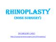 Rhinoplasty or Nose Surgery by Dr. Gregory Casey PowerPoint PPT Presentation