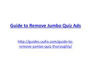 Guide to Remove Jumbo Quiz Ads