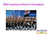 NDA Coaching Institute In Chandigarh