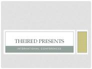 International Conferences - Theired
