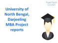 University of North Bengal, Darjeeling MBA Project reports PowerPoint PPT Presentation