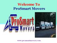 Residential Moving Services in Maryland| ProSmart Movers